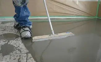 Uneven floor being professionally repaired in Tacoma, WA